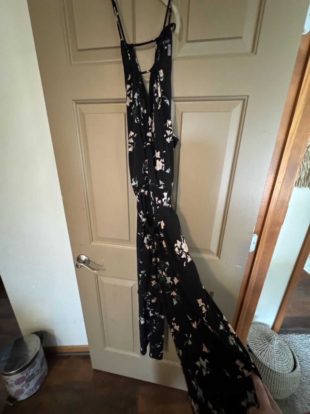 STAT Black Floral Maxi Dress